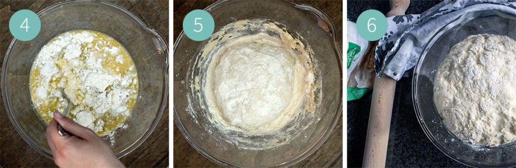 Pizza Dough Instructions - Step 4 to 6 in Pictures