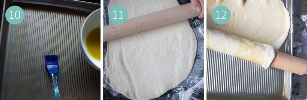 Pizza Dough Instructions - Step 10 to 12 in Pictures