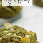 Pinterest Pin for Matcha Cookies