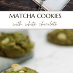Pinterest Pin for Matcha Cookies
