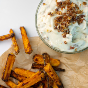 Bacon Aioli with carrot fries